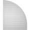 Ekena Millwork Quarter Round Top Left Surface Mount PVC Gable Vent w/ 2"W x 1-1/2"P Brickmould Frame, 34"W x 42"H GVPQL34X4202SF - alternate 4